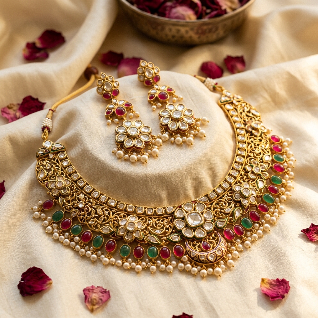 Kundan Polki Choker Set