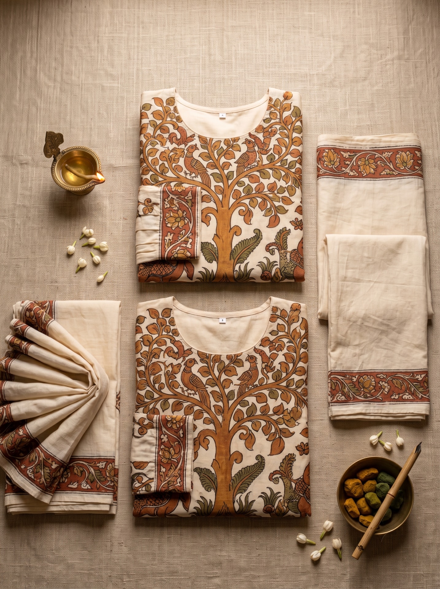 Kalamkari Anarkali Kurta
