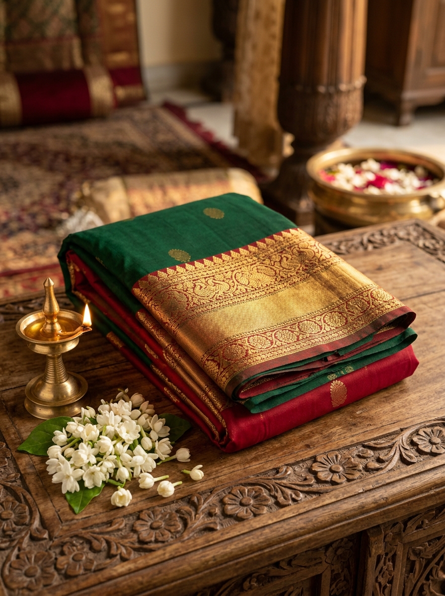 Paithani Peacock Pallu